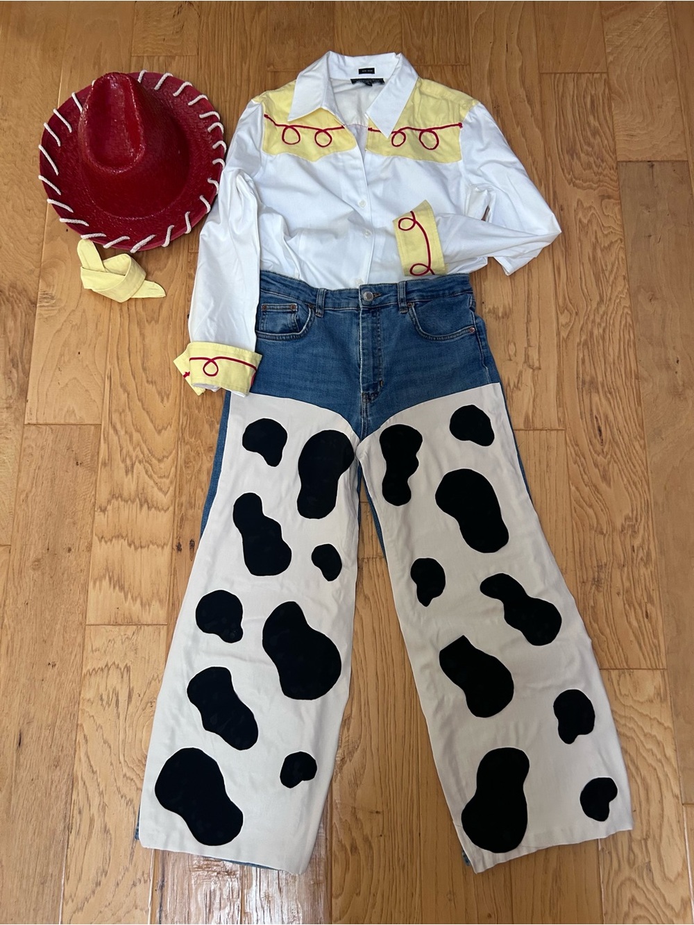 Toy Story Jesse Halloween Costume Medium Jeans Shirt Hat Handmade Homemade